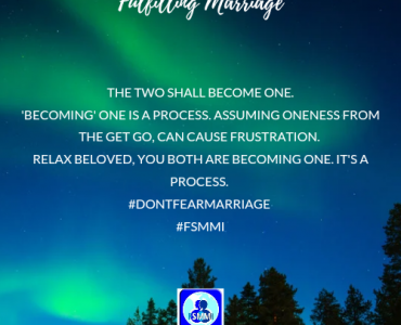 Becoming one with your partner in marriage