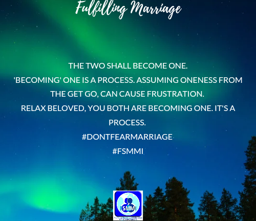 Becoming one with your partner in marriage